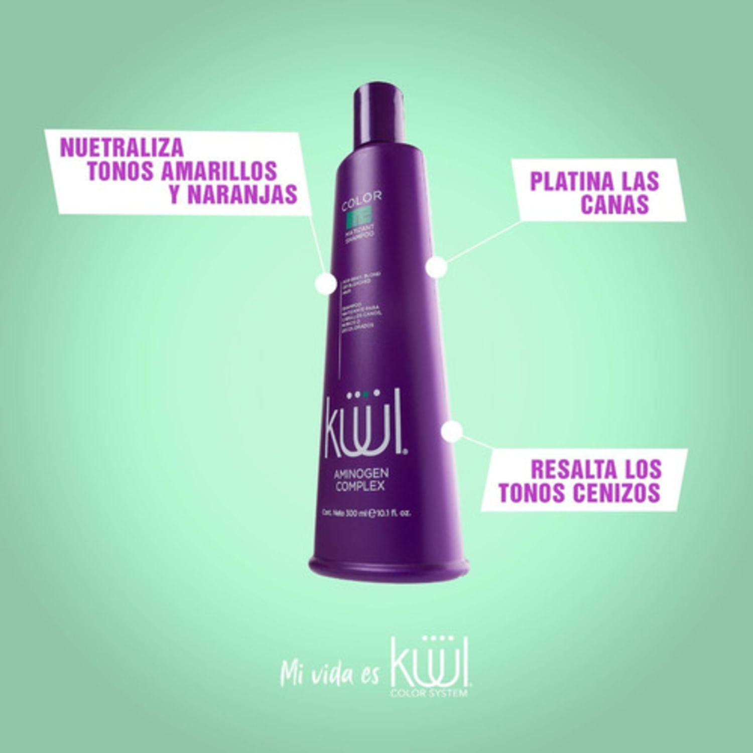 Gbl Kuul Color Me Shampoo 300Ml MORADO Morado Tienda de belleza